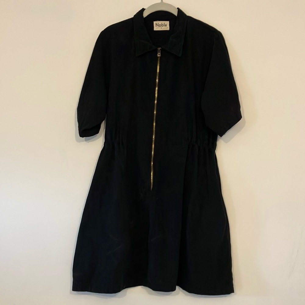 #37 Noble Utility Ash Black Zippered Dress M